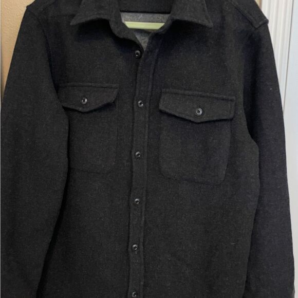 Taylor Stitch Maritime Wool Blend Dark Gray Substantial Shirt Jacket Size 44(XL) - Picture 15 of 16
